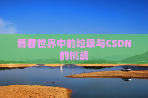 博客世界中的垃圾与CSDN的挑战